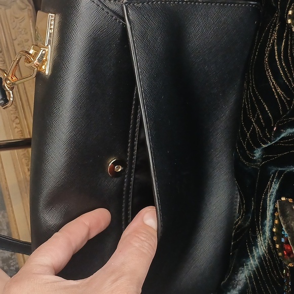 DKNY Black Crossbody Bag with Gold Hardware - Picture 8 of 17